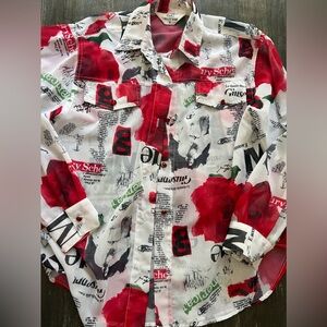 Opal by Lorraine Wardy vintage 1980s blouse sz S